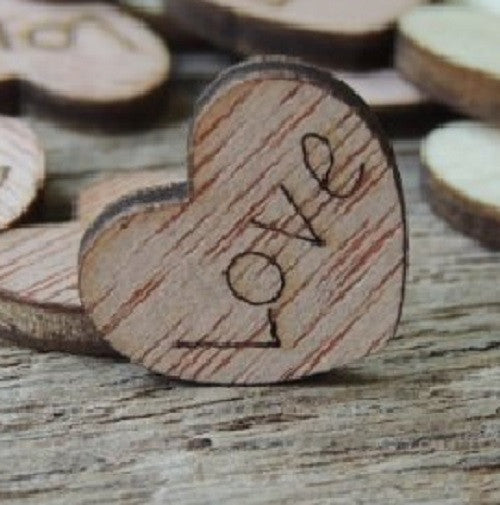 Best Day Ever! Wood Hearts - 100 ct - 1 inch – Church House Woodworks