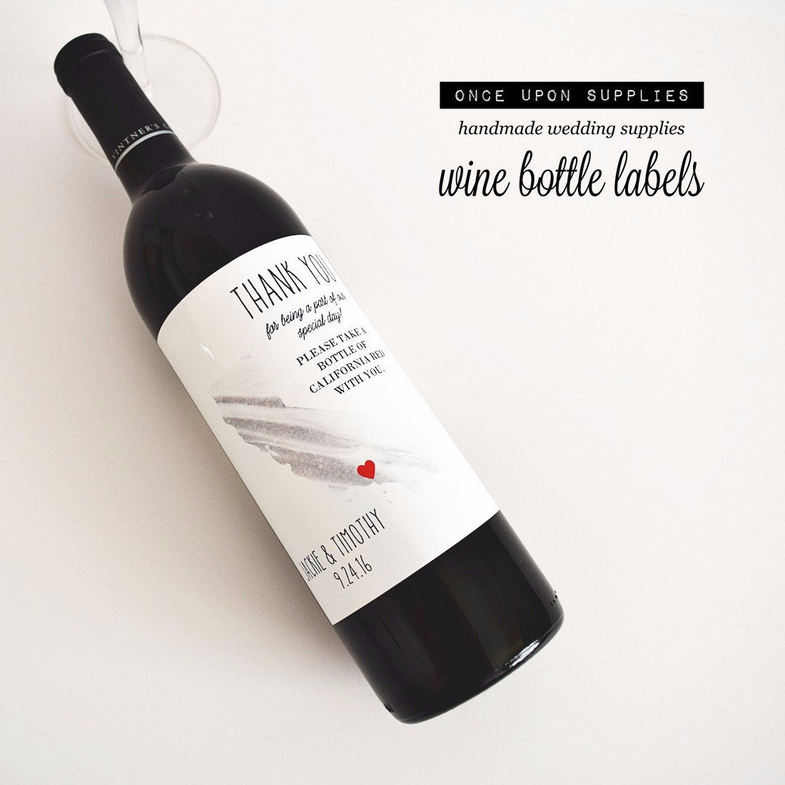 Custom State Map Wine Labels
