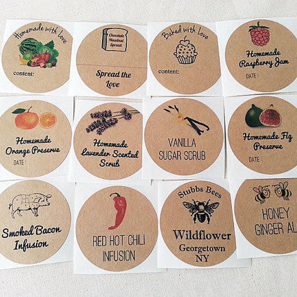 Create Your Own Stickers - Custom Mason Jar Canning Labels