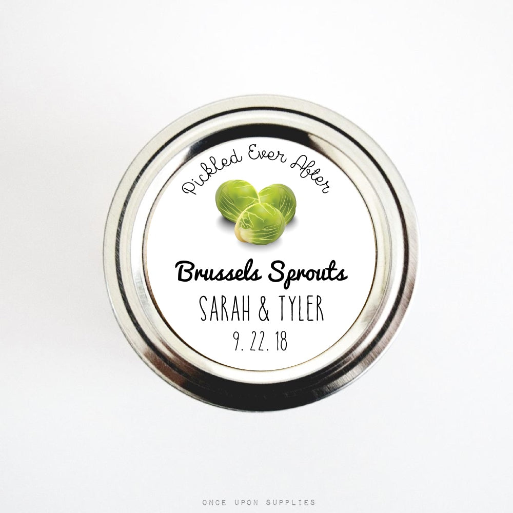 Download Wedding Labels For Pickled Brussels Sprouts Wedding Favors Once Upon Supplies