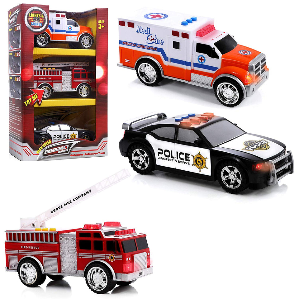 toy trucks and cars