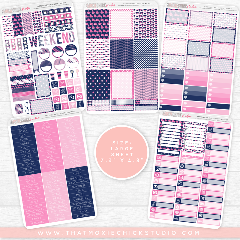 Pattern Love 217 Large Sheets New Release That Moxie Chick Studio