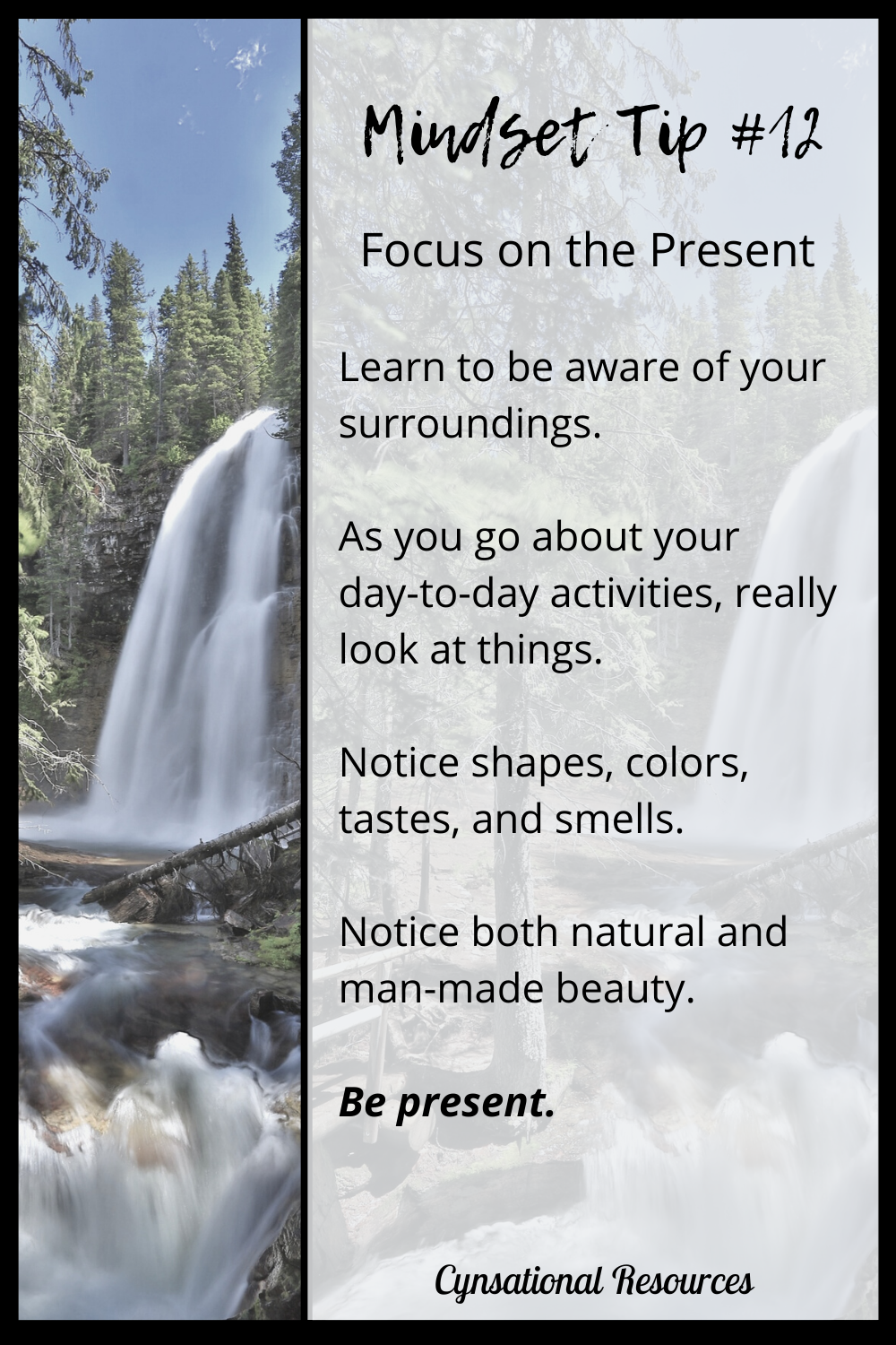 Mindset tip: Focus on the Present 