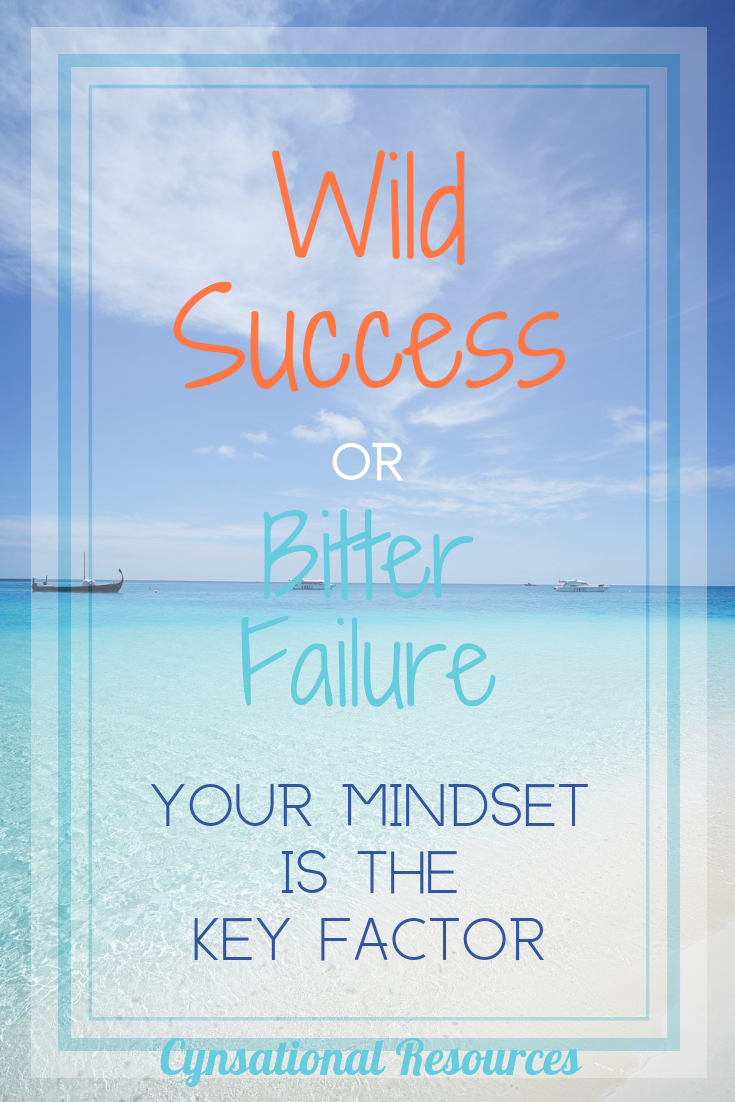 Wild success or bitter failure. Your mindset is the key 
