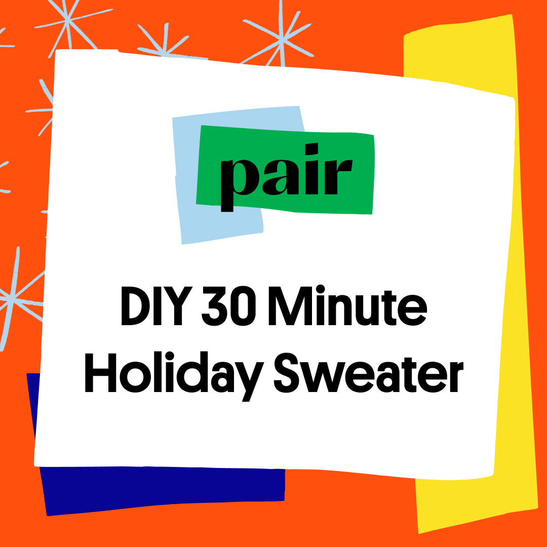 DIY This Holiday Sweater in Under 30 minutes