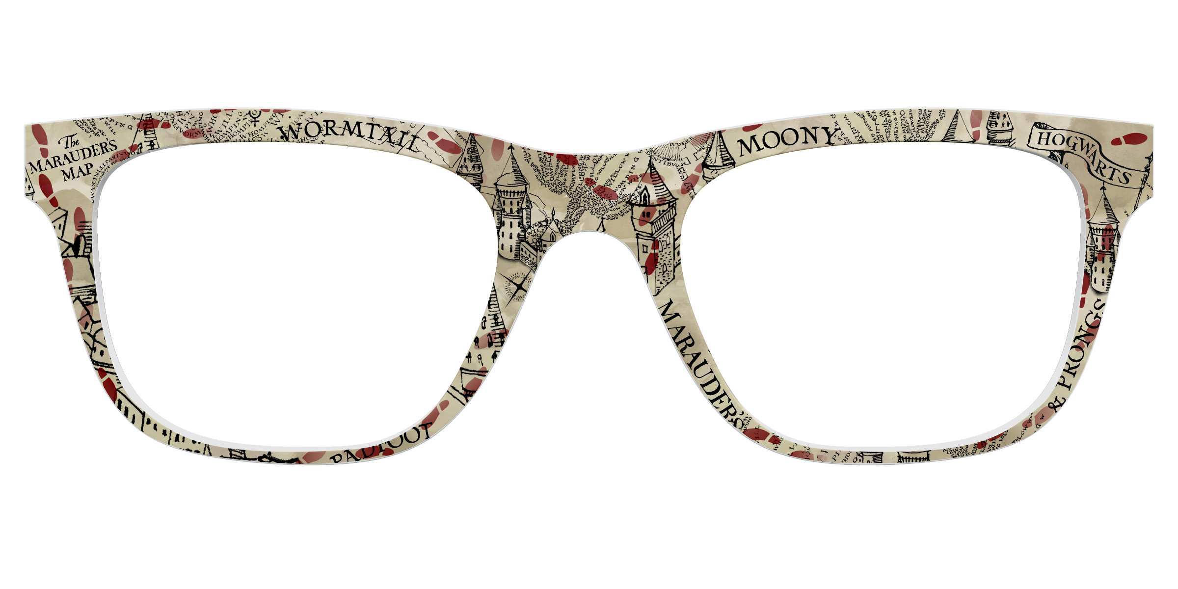 Harry Potter The Marauders Map Glasses Case