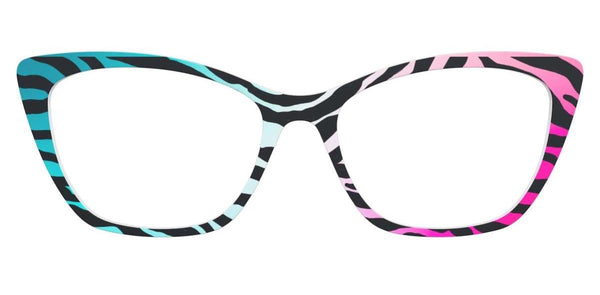 Pair Eyewear's Rainbow Zebra glasses