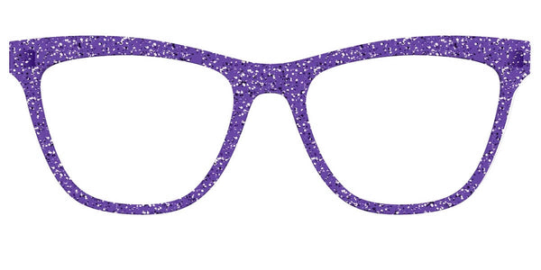 Big frame glasses: The Electric Purple Sparkle