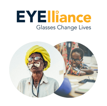 You can help  over 200 million children worldwide receive pairs of glasses to help correct their vision. Pair Eyewear partners with The Eyelliance to provide glasses and vision care to children in the developing world. For every Pair purchased, Pair Eyewear will provide glasses to a child in need!