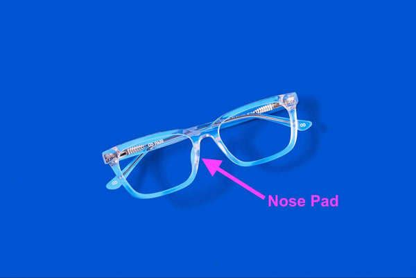 Parts of eyeglasses: nose pad