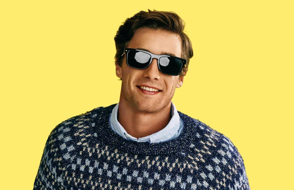 Sunglasses styles: man wearing The Drew