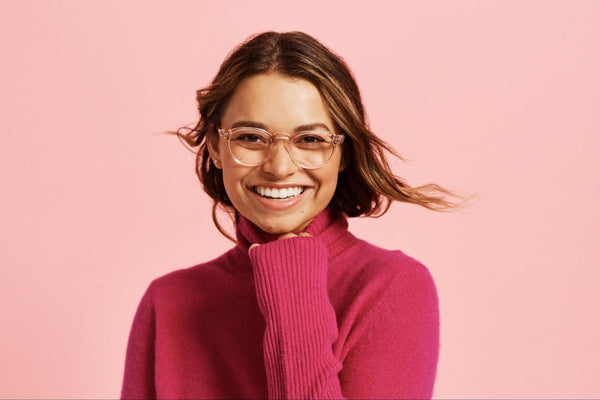 Woman wearing the Soto glasses