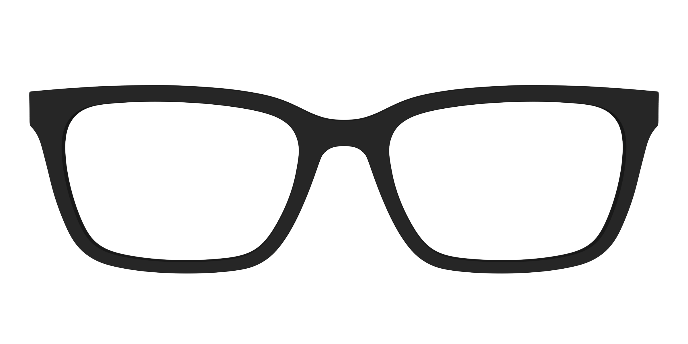 Premium Vector  Black sunglasses with dark glass on white background.