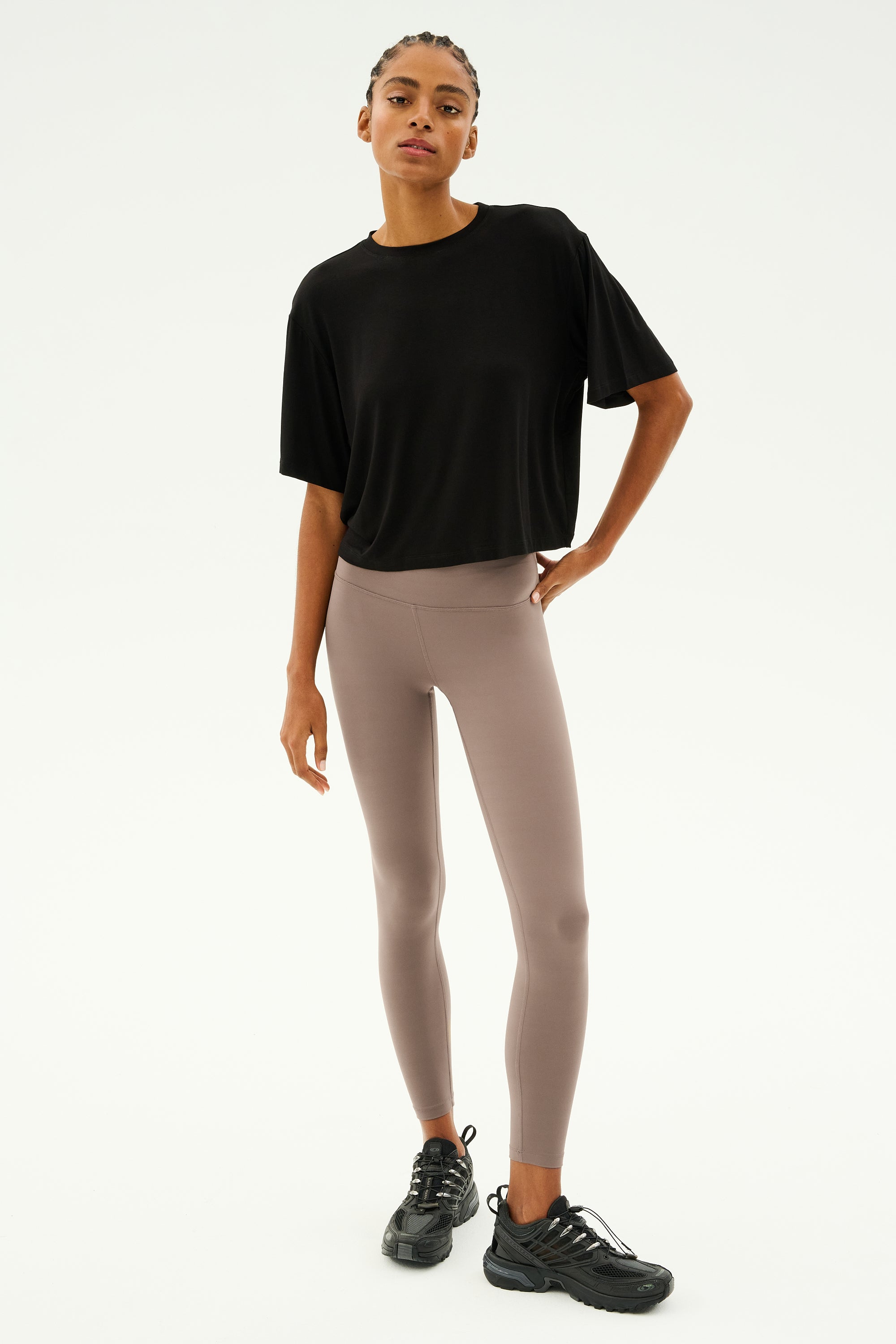 Splits59 Sprint High Waist Rigor 7/8 In Brown