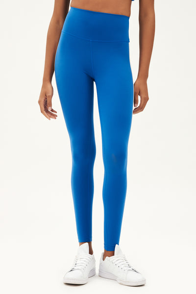Be Honest Ruched High Waist Pants - Royal Blue Faux Leather | Swank A Posh