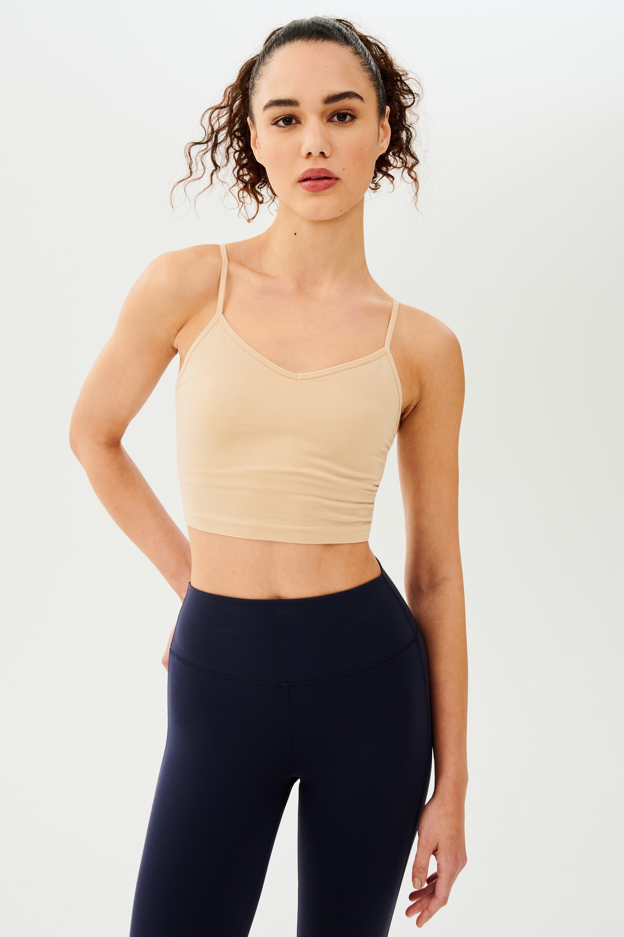 Seamless Cropped Bustier-NUD