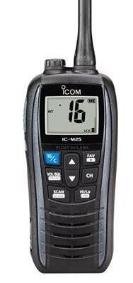 Icom IC-M25 Marine Floating VHF Radio - Grey - Radio-Shop UK