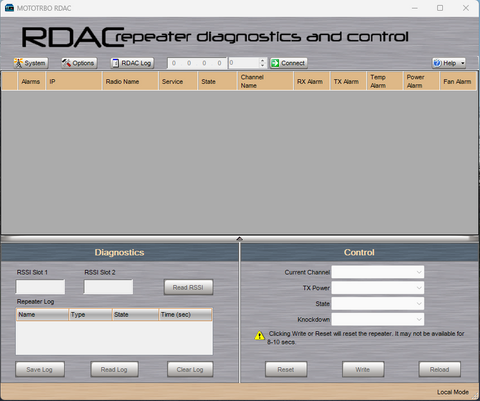 Motorola RDAC Repeater Diagnostic and Control