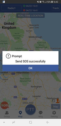 NPTT - Network Push To Talk SOS Function