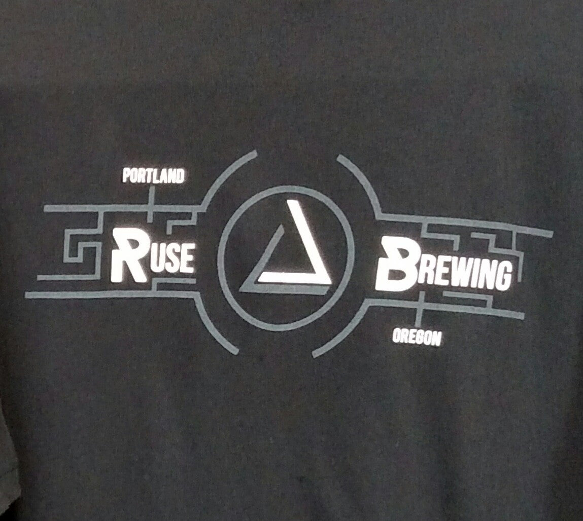 Ruse Brewing Men's Black Short Sleeve T-shirt - BrewedOregon
