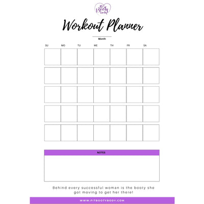 NEW Fitness Planner & Accountability Tracker - Printable