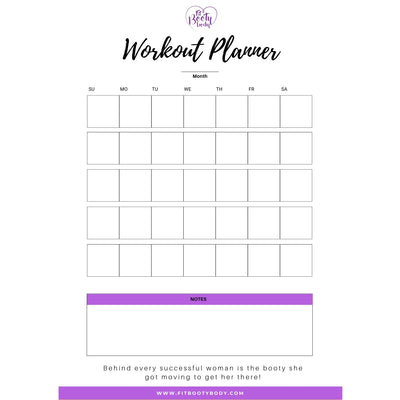 New Fitness Planner & Accountability Tracker - Printable