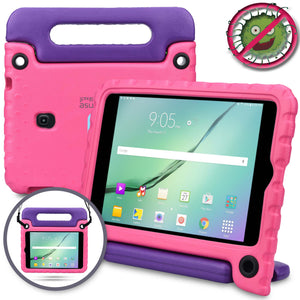 Buddy Antibacterial Protective Kids case for Samsung Galaxy Tab A 8.0 (2018) // Handle+Stand, Shoulder Strap, Screen Spray