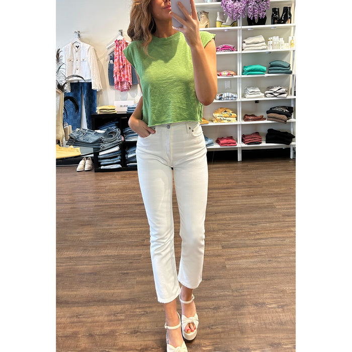 Kye Mid Rise Straight Crop (STRETCH) in Diversion – AGOLDE