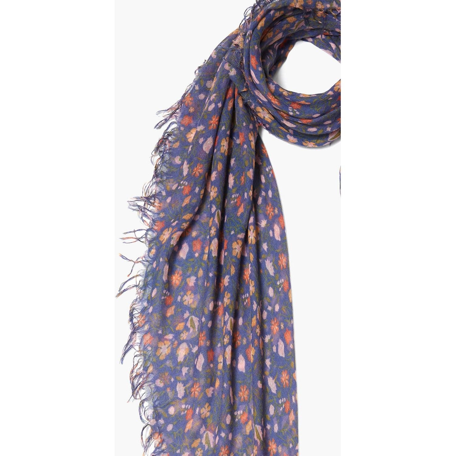 ROASTED PECAN LEOPARD PRINT CASHMERE AND SILK SCARF — Atelier Boutique