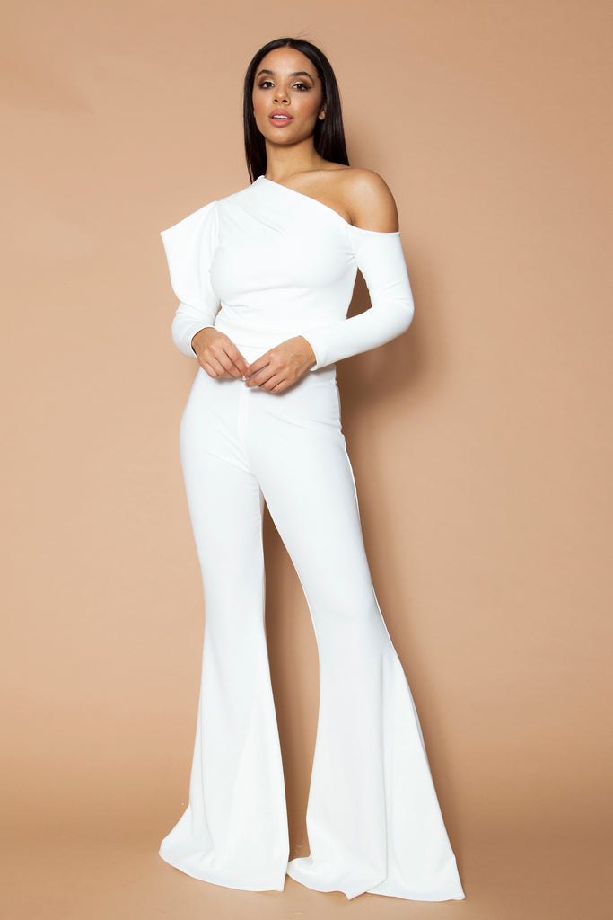 puff shoulder jumpsuit