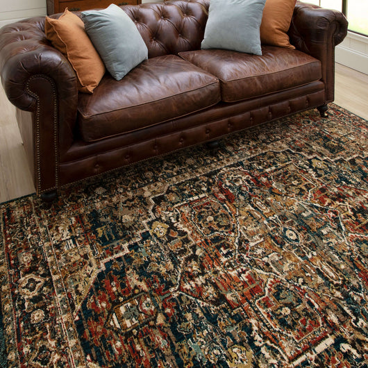 Pet Friendly Spice Market Han Sapphire Rug