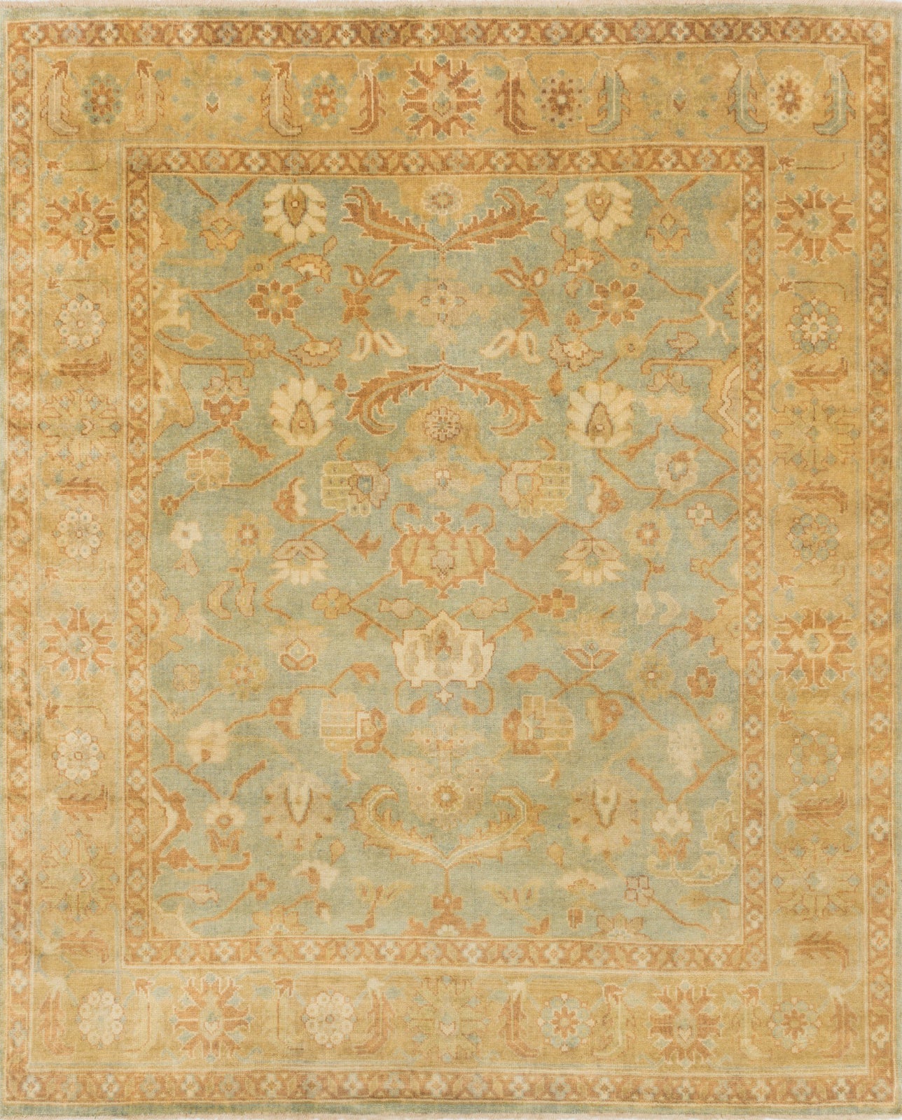 Loloi Bogart BG-01 Sea/Gold Area Rug 1' 6'' Returnable Sample Swatch