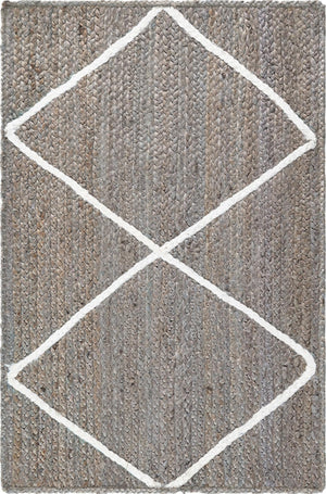 Unique Loom Braided Jute MGN-5-7-8 Gray Area Rug – Incredible Rugs and Decor
