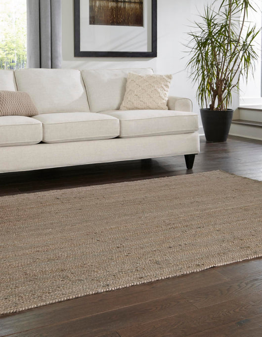 Unique Loom Braided Jute MGN-5-7-8 Gray Area Rug – Incredible Rugs