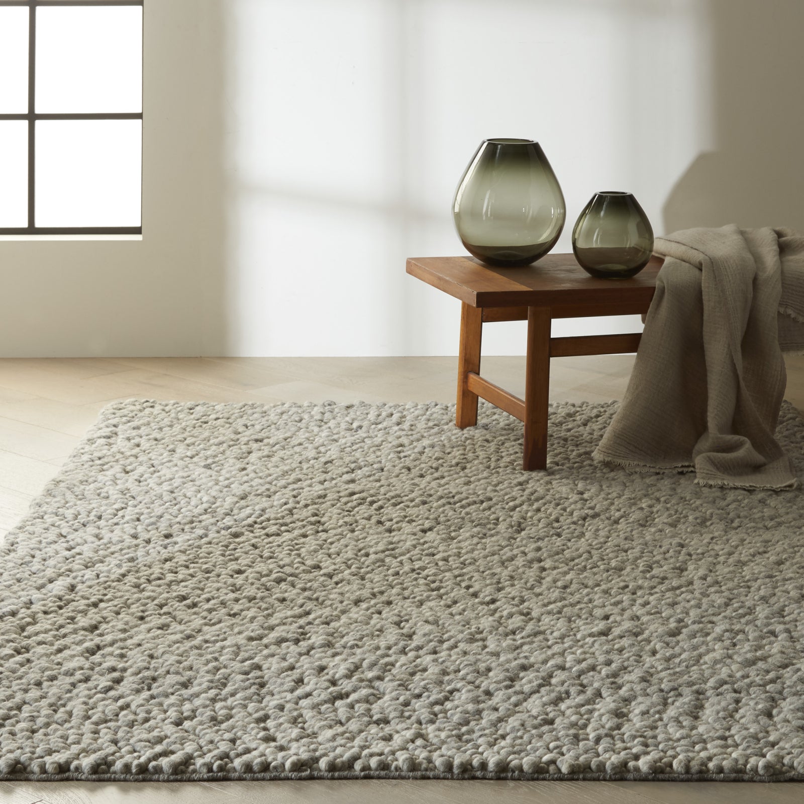 Calvin Klein Ck940 Riverstone Grey/Ivory Area Rug Incredible Rugs and