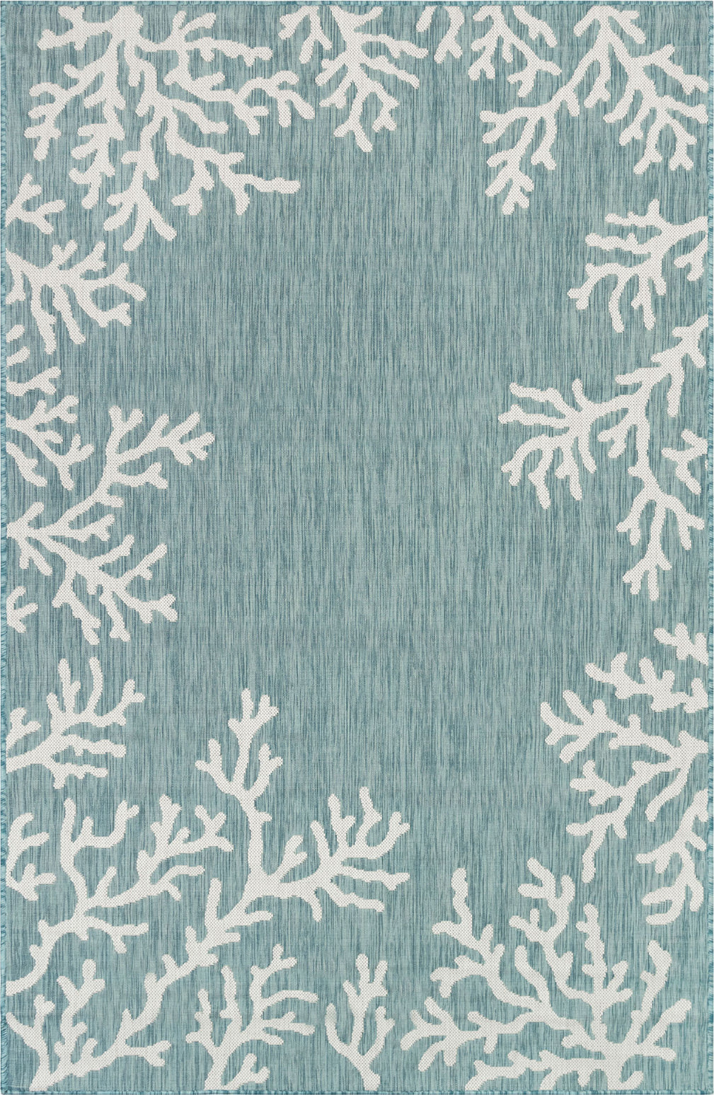 Carmel Collage Coastal Tropical Indoor Outdoor Rugs