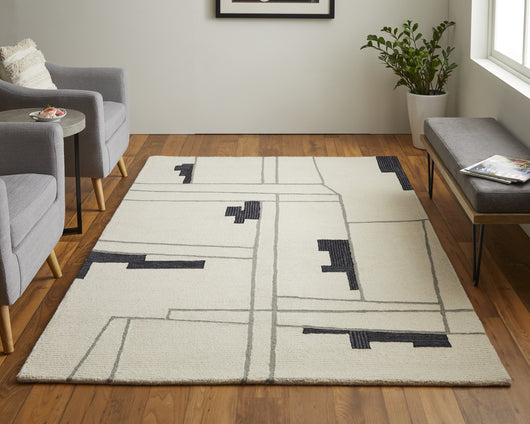 Maguire Wool/Nylon Hand Tufted Industrial Rug