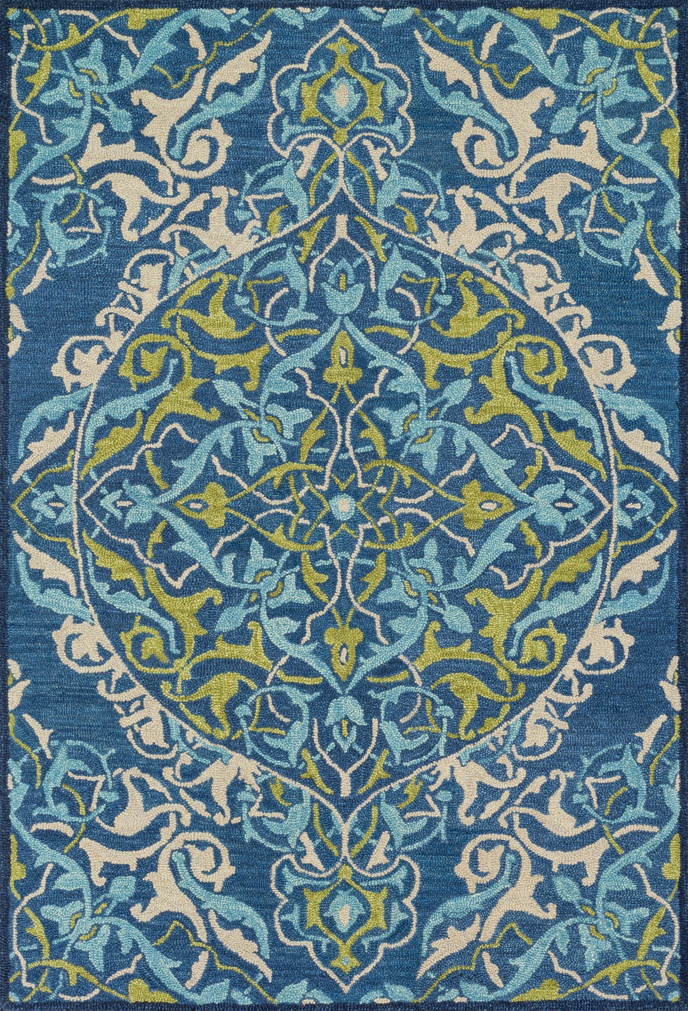 Loloi Mayfield Mf 16 Blue Lime Area Rug Incredible Rugs And Decor