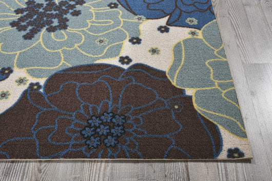 Nourison Home and Garden RS092 Blue Area Rug – Incredible Rugs and Decor