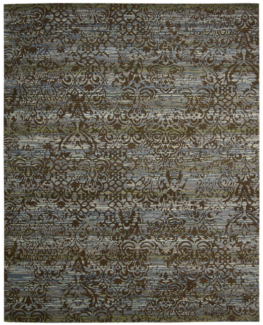 Nourison Rhapsody RH003 Beige Blue Area Rug – Incredible Rugs and