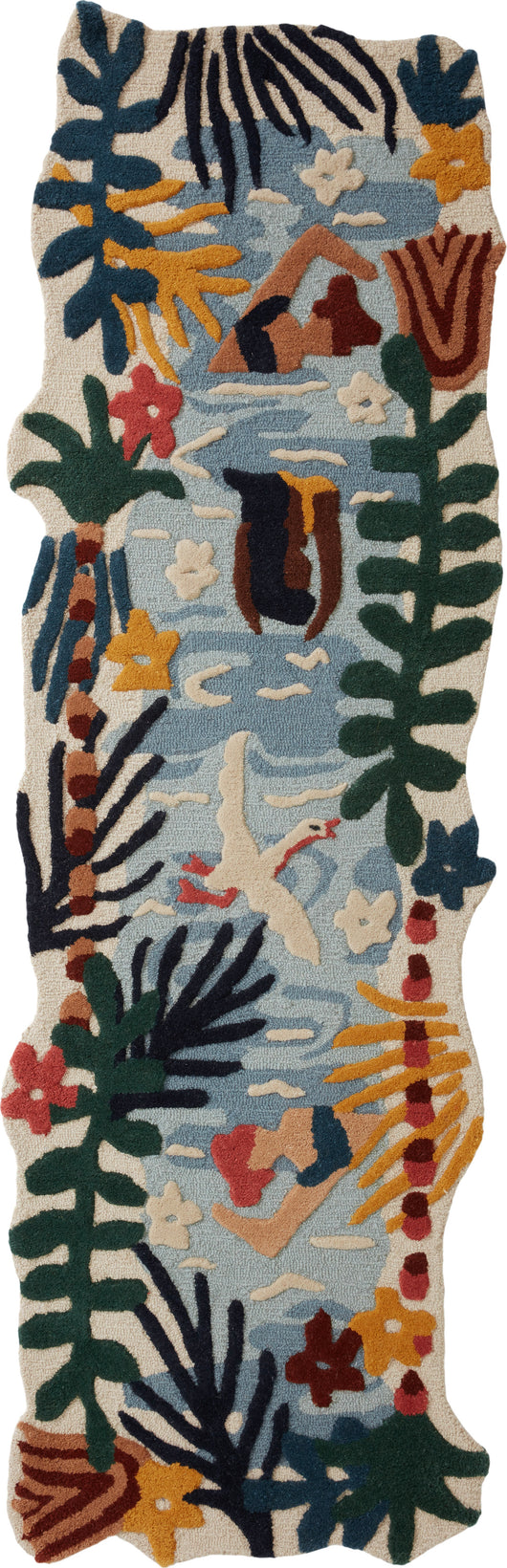 Loloi Rugs Optimism Collection Rug in Denim, Sunset - 7'9 x 9'9