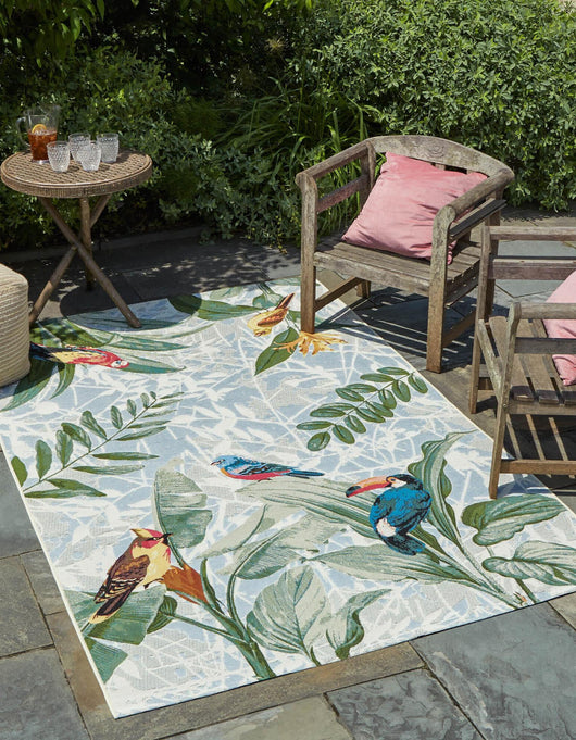 Unique Loom Outdoor Botanical OWE-EDEN-59 Multi Area Rug – Incredible Rugs  and Decor