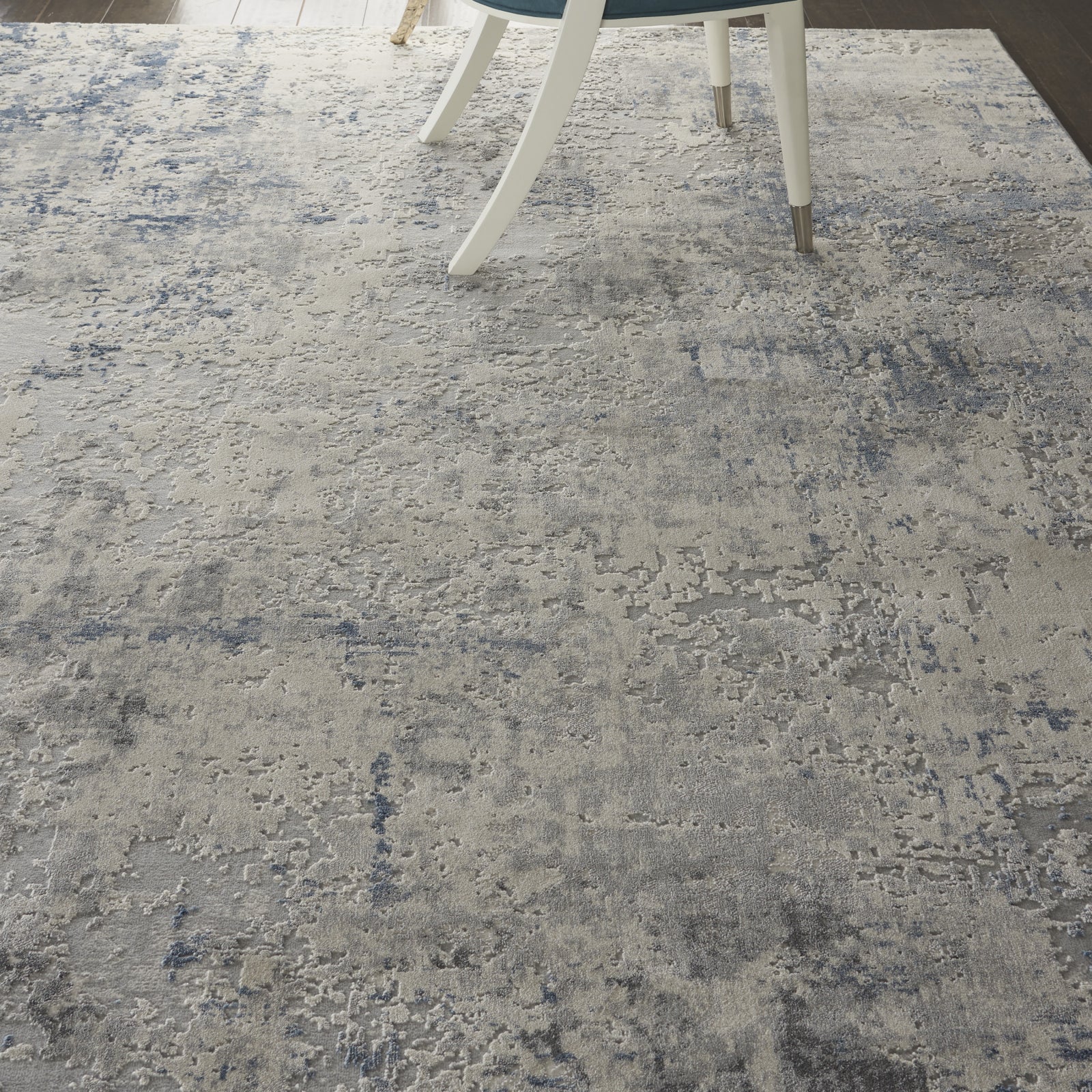 Rustic Textures RUS07 Ivory/Grey-Blue Area Rug by Nourison – Incredible ...