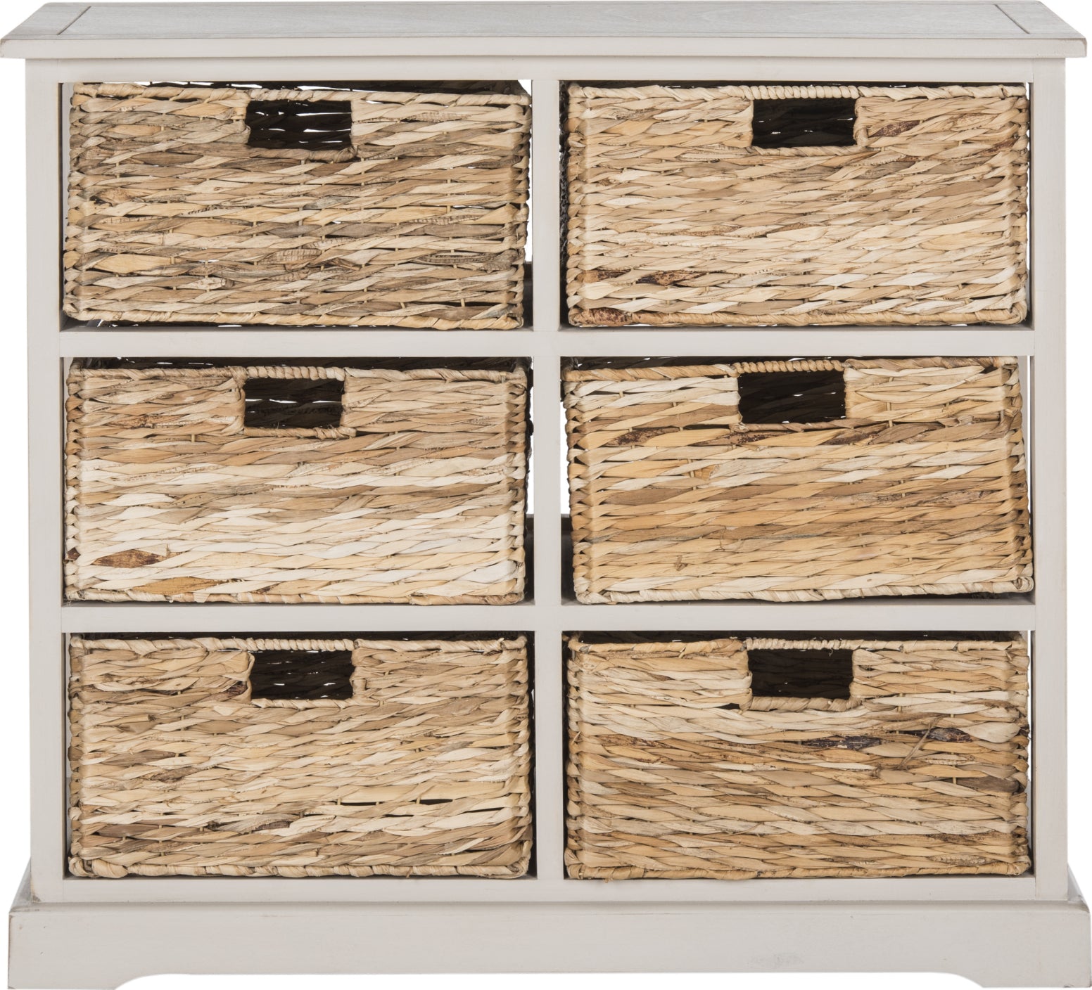 Safavieh Keenan Wicker Basket Storage Cabinet