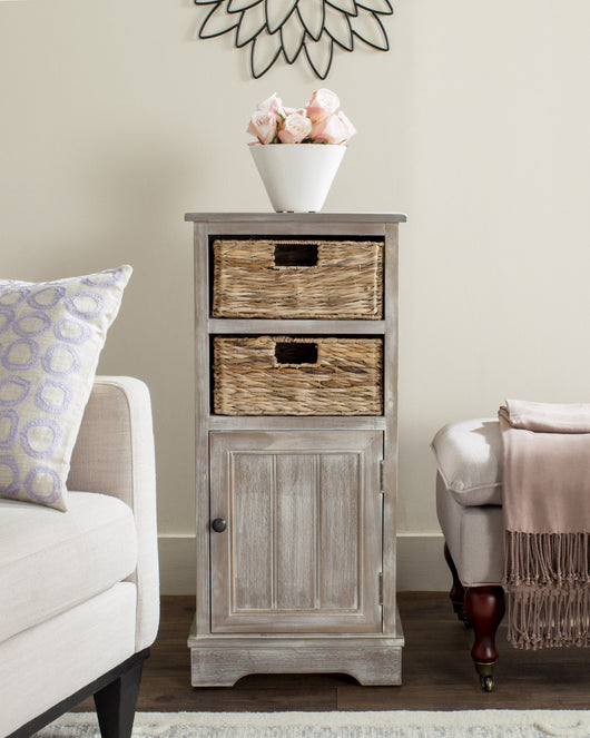 Safavieh Connery Cabinet - Distressed White