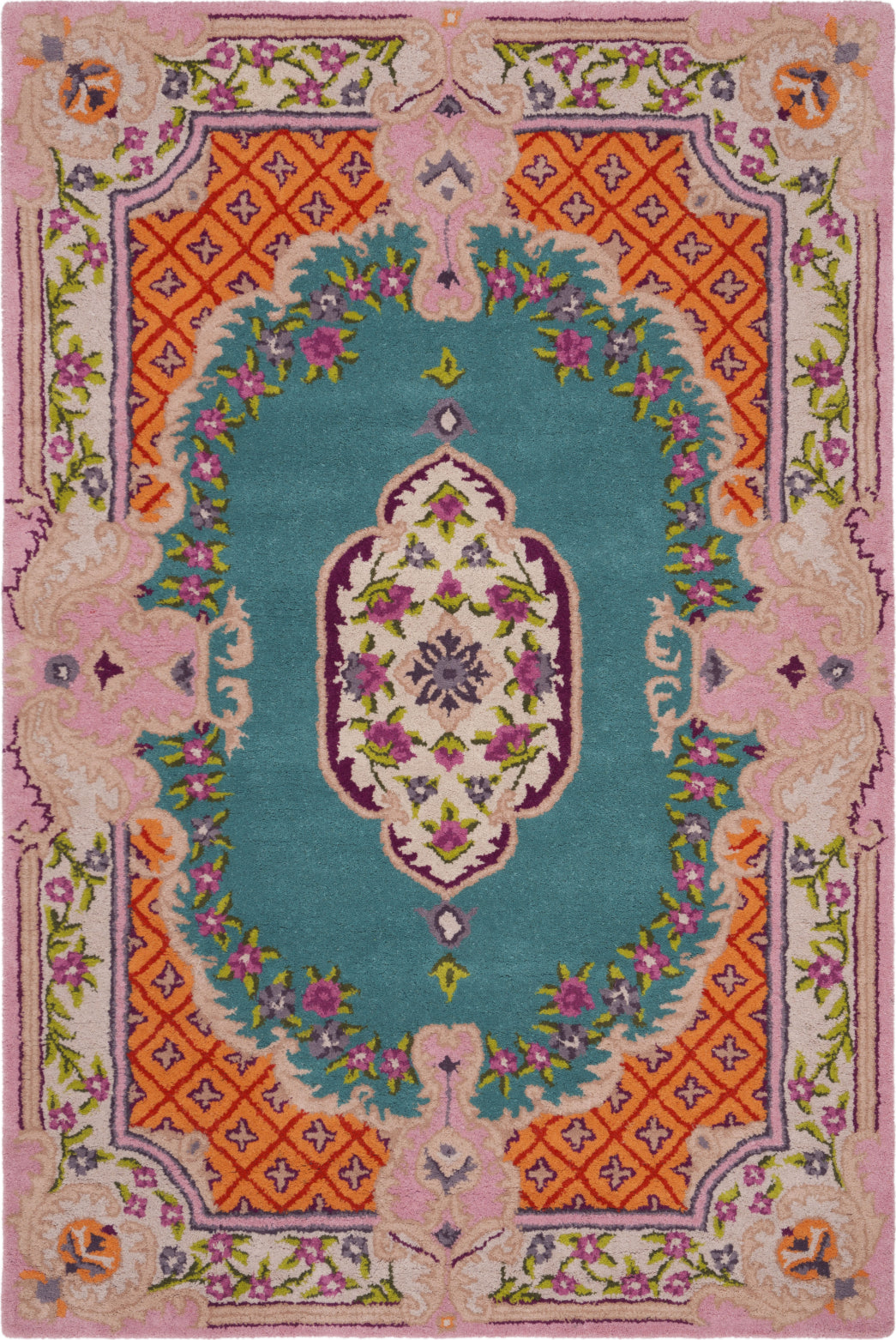 Safavieh Bellagio 535 Blue/Pink Area Rug – Incredible Rugs and Decor