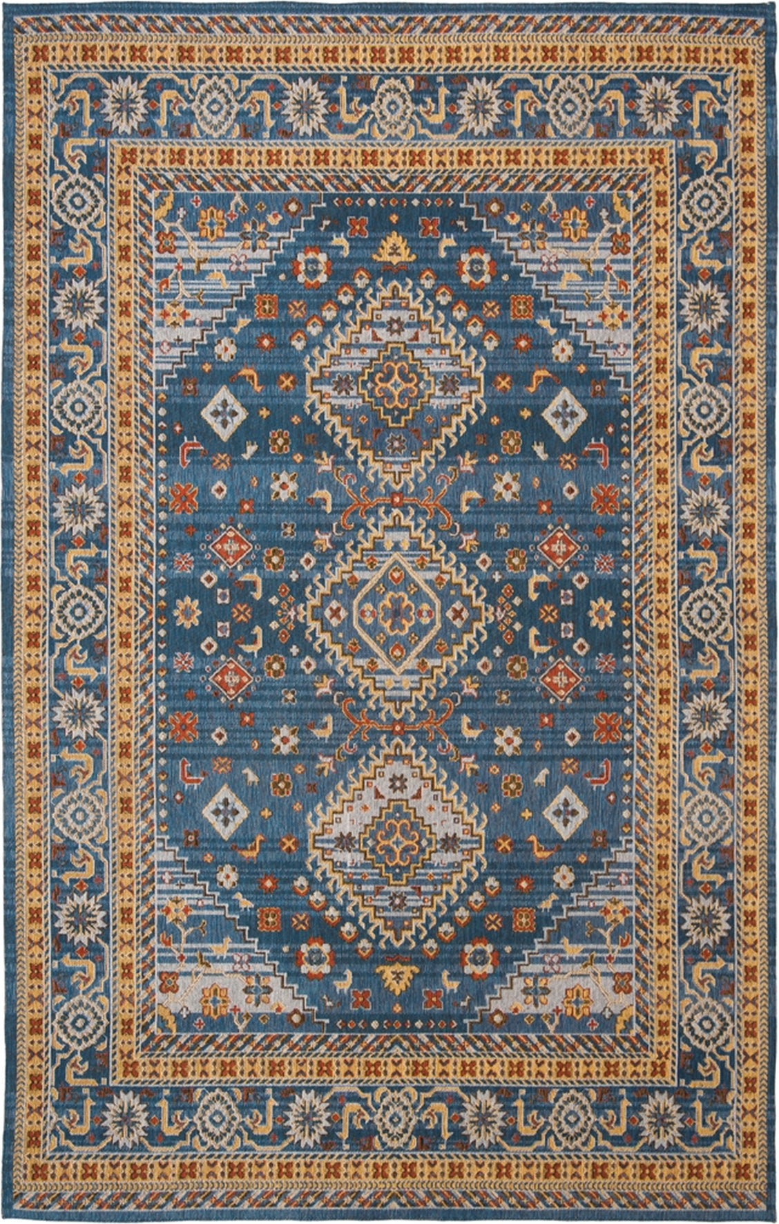 Safavieh Classic Vintage CLV114M Blue/Gold Area Rug 2' 3'' X 8' Runner