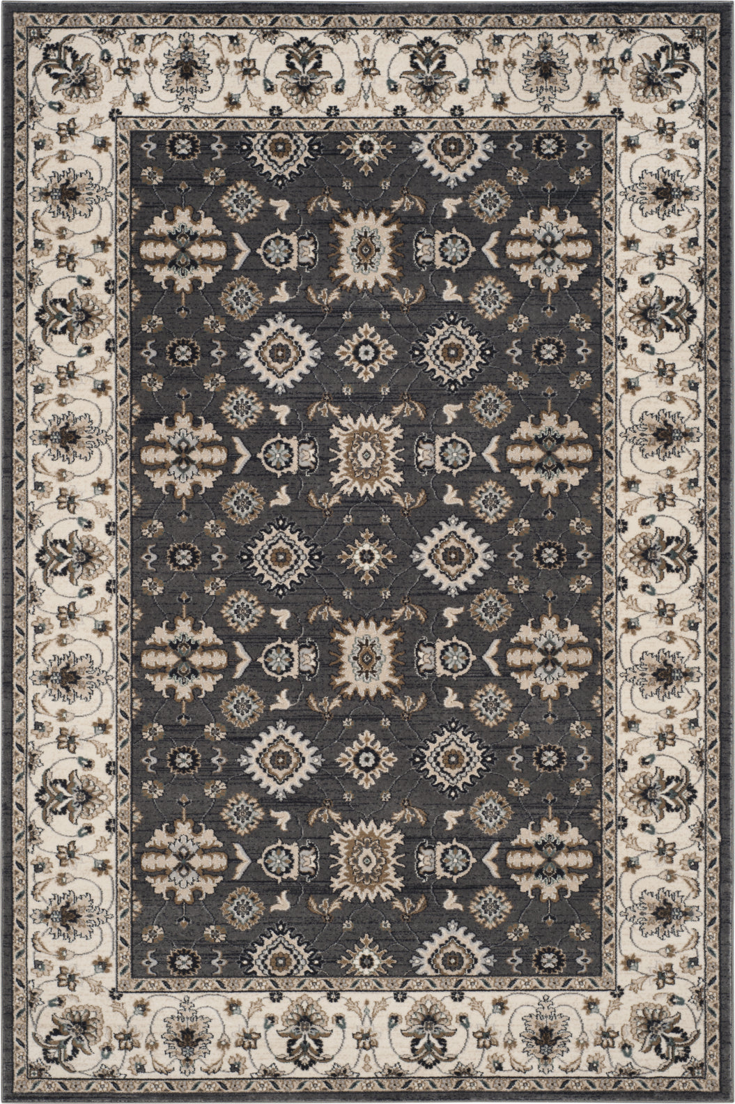 Safavieh Lyndhurst LNH332G 5'3 x 7'6 Grey / Cream Area Rug