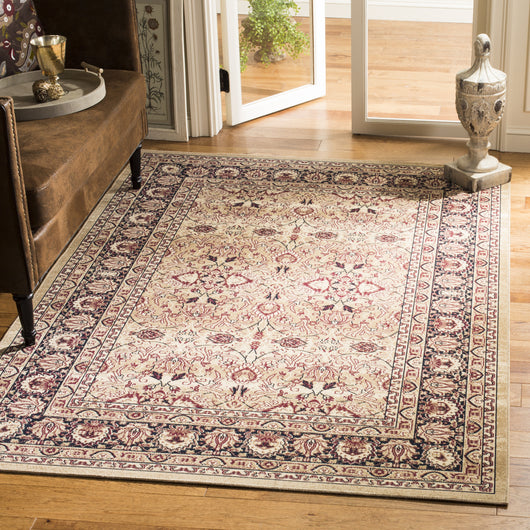 Safavieh Lavar Kerman LVK601B Creme/Red Area Rug