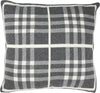 Safavieh Unity Gingham Knit Textures and Weaves Dark Grey/Medium Grey/Ivory 